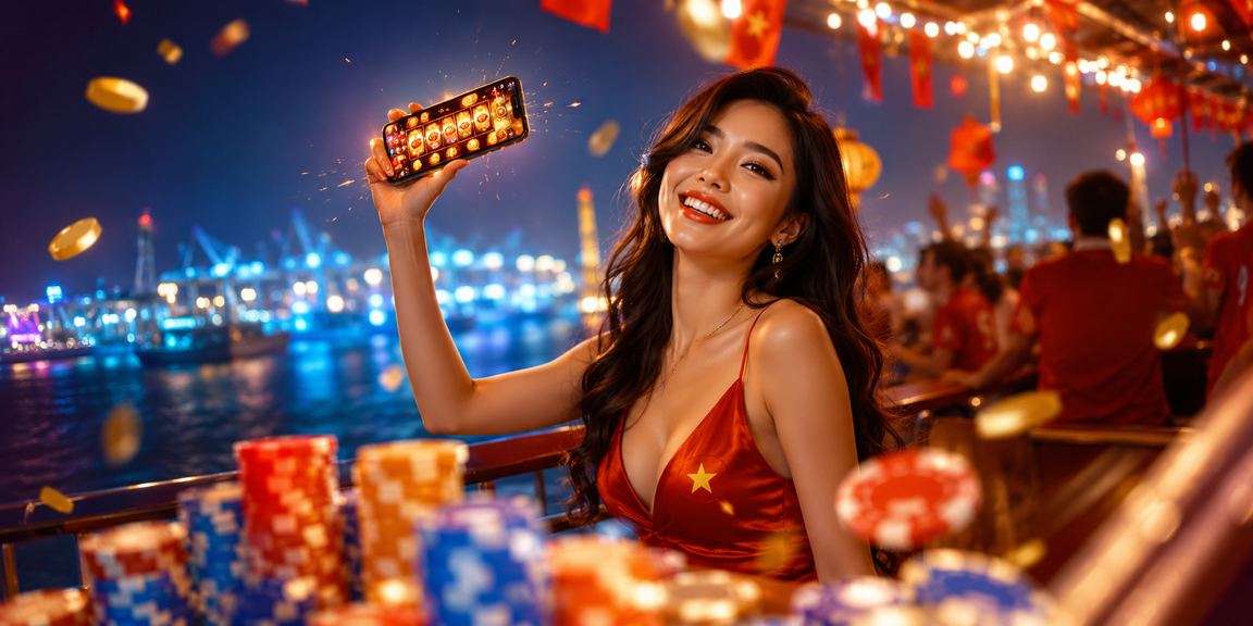 Người chơi slot game tại chợ đêm Hải Phòng sử dụng điện thoại