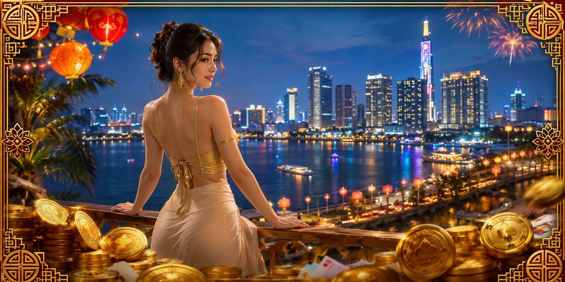 Người chơi card game tại lễ hội TP. Hồ Chí Minh với không khí sôi động về đêm