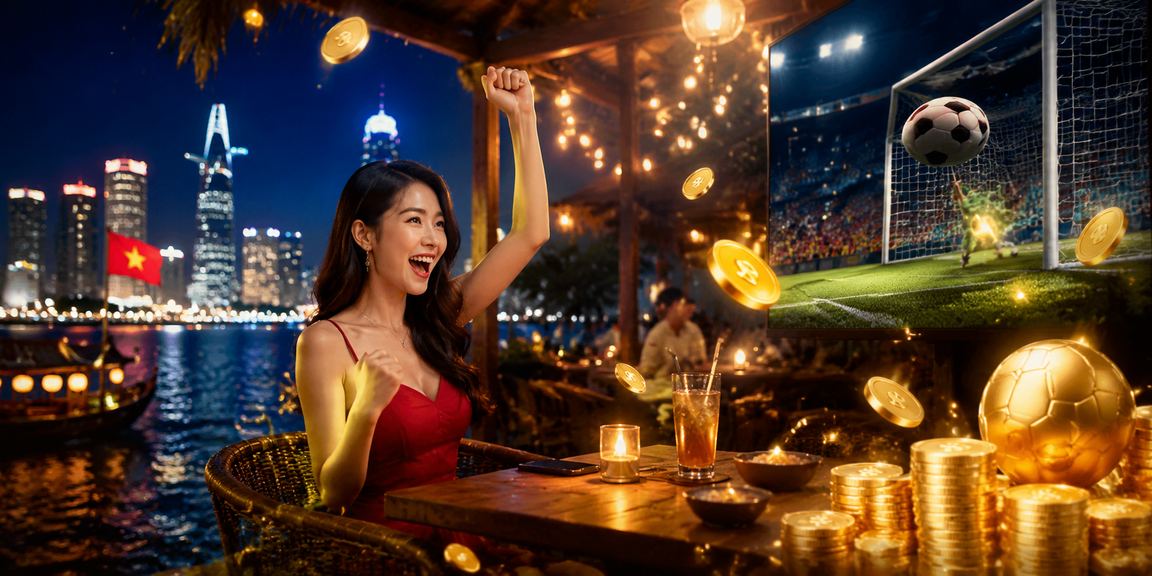 Người dùng Sài Gòn kiểm tra giao dịch nạp tiền tại quán cà phê trên điện thoại